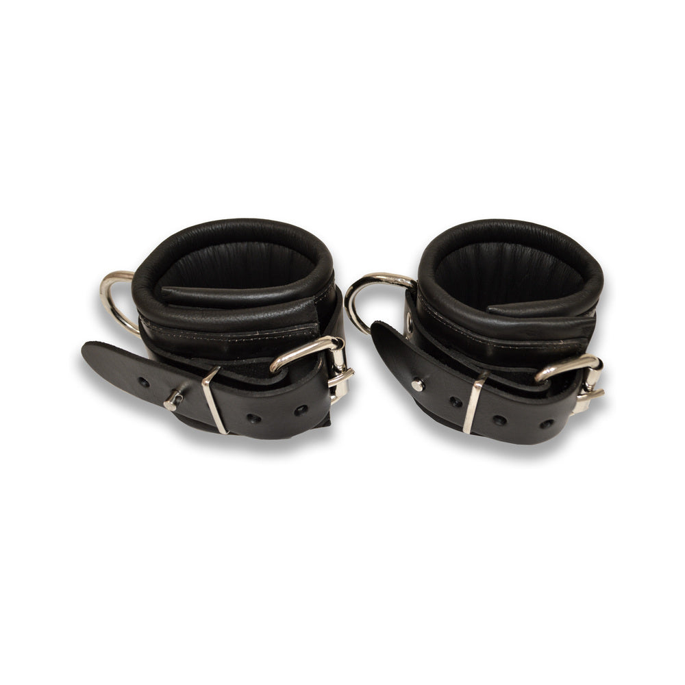 Prowler RED Leather Lockable Wrist Restraints L-XL